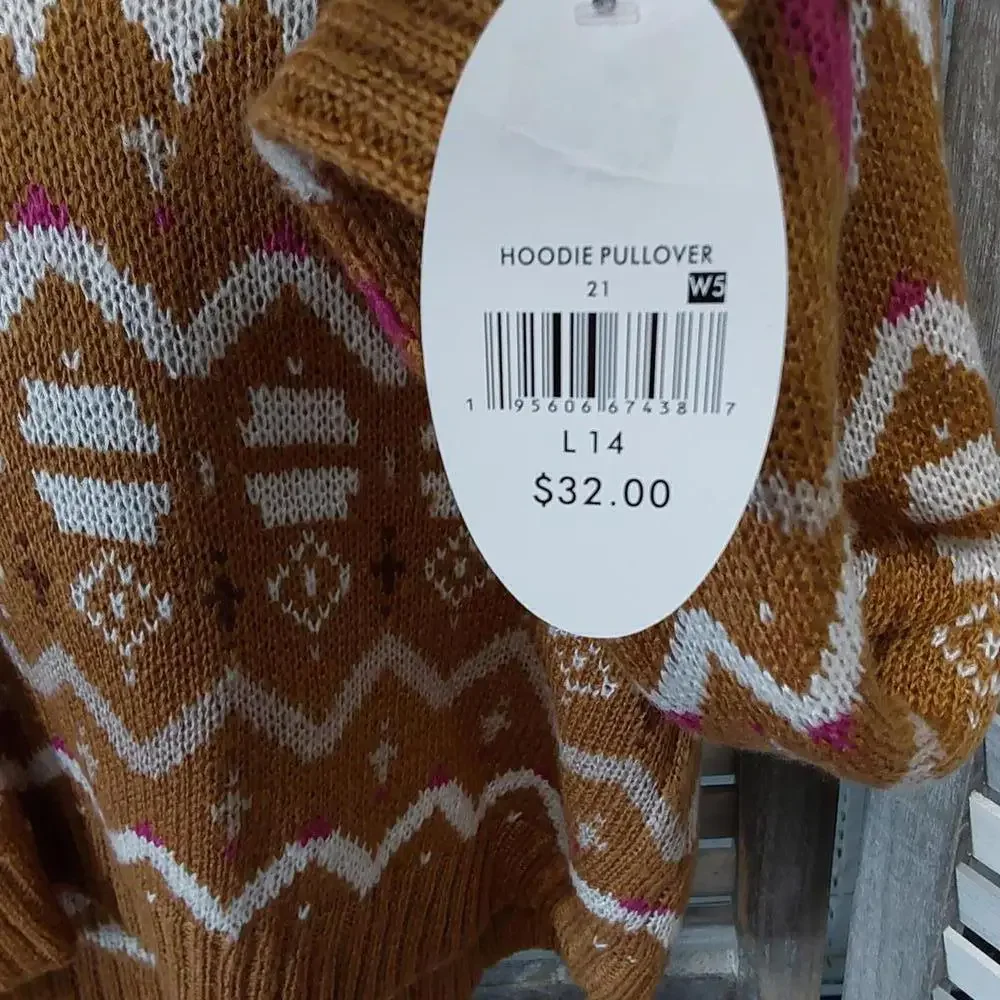Girls' Hoodie Pullover Sweater | Colorful Planet | Large (14)